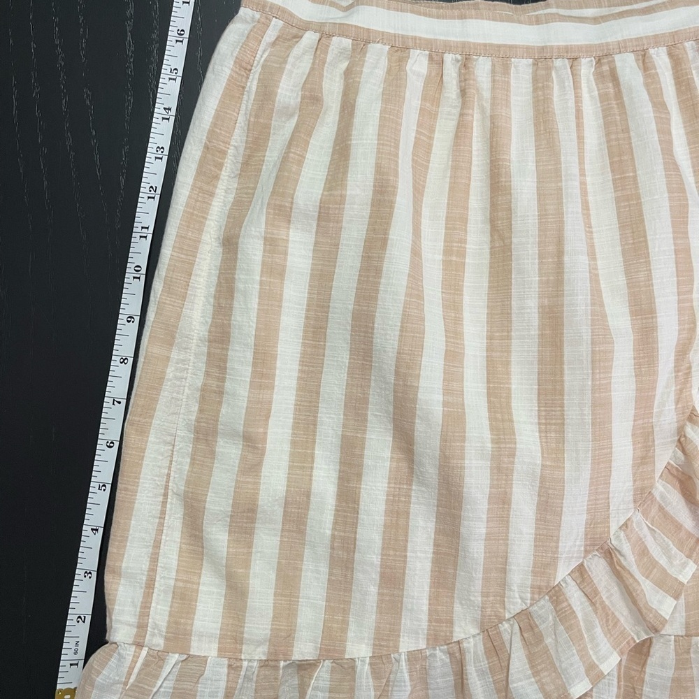 J. Crew Striped Ruffle Mini Skirt - Picture 7 of 9